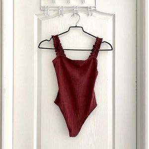 Aritzia Sunday Best Ribbed Bodysuit